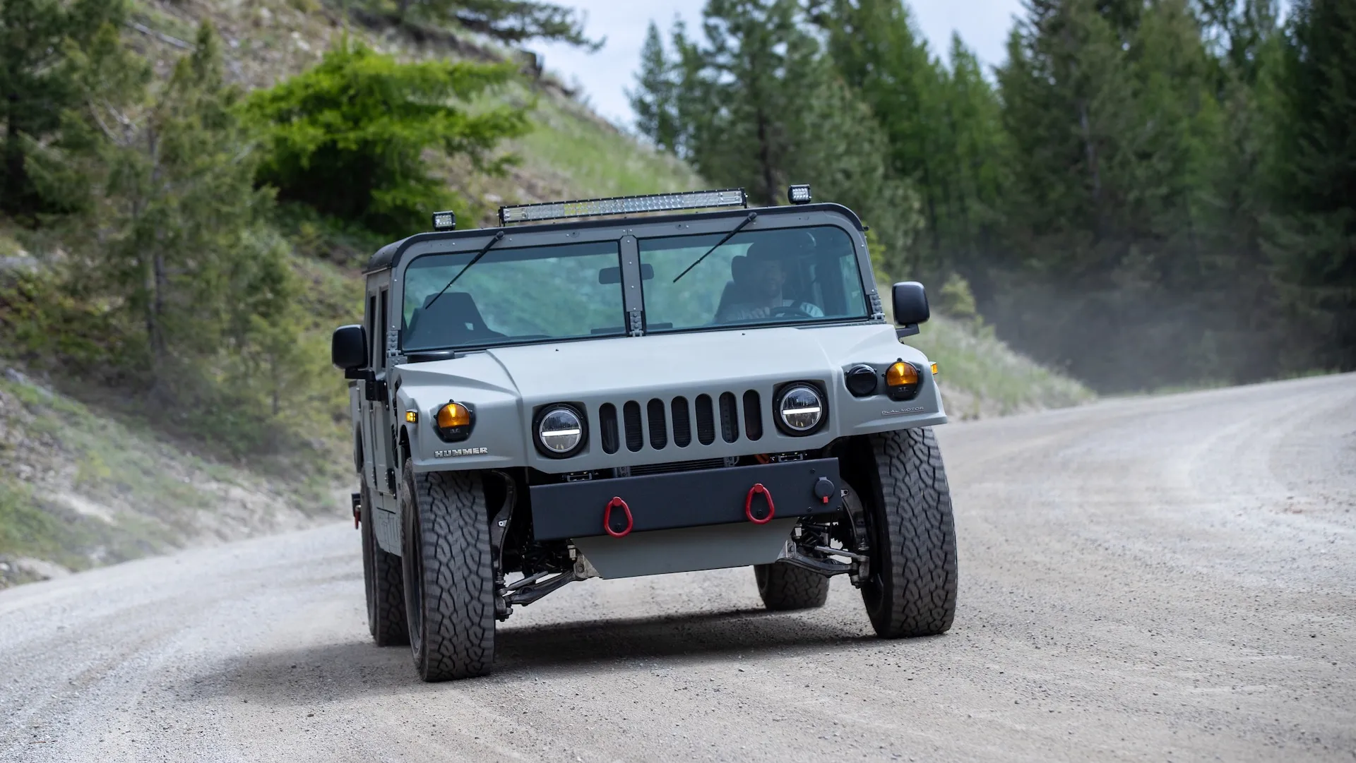 Tesla-powered Hummer H1 EV weighs half as much as GMC Hummer EV